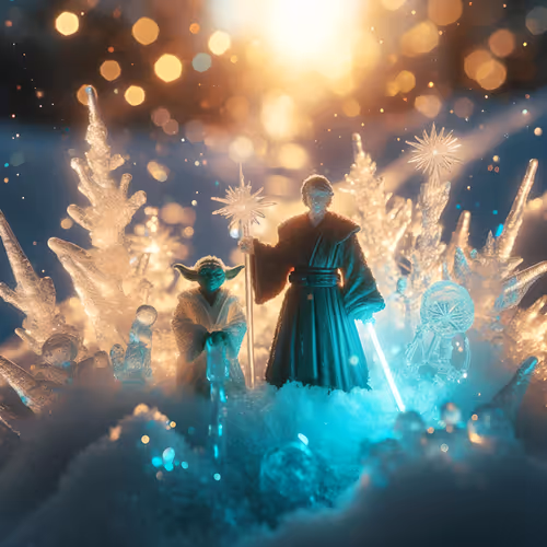 Glowing Ice