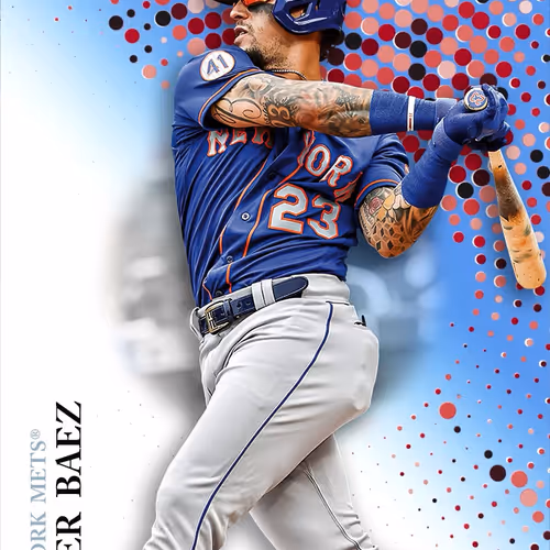 New York Mets R Javier Baez Base Blue 1036 Common
