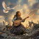 When Music Takes Flight - Oil Edition | Ukraine NFT