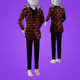 Crimson Circuit Suit