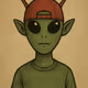 Alien Style #009 – Red Cap with Red Horns