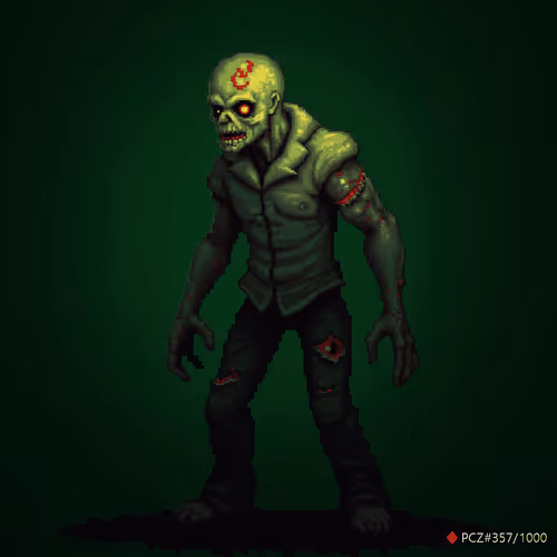 Pixel Corn Zombie