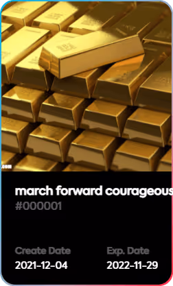march forward courageously