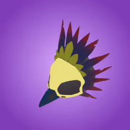 Red/Green Crow Headwear