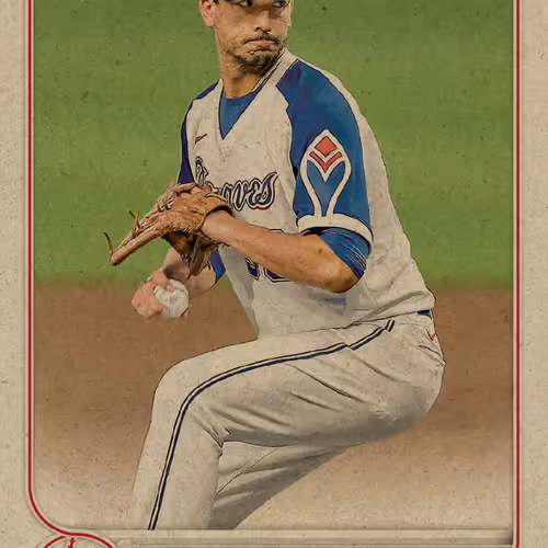 Atlanta Braves Tm Charlie Morton Base Vintage Stoc
