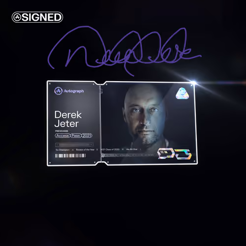 Derek Jeter Platinum Signed #97