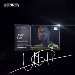 Usain Bolt Carbon Signed #29