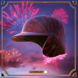 Derek Jeter Ruby Hall of Fame Helmet #79