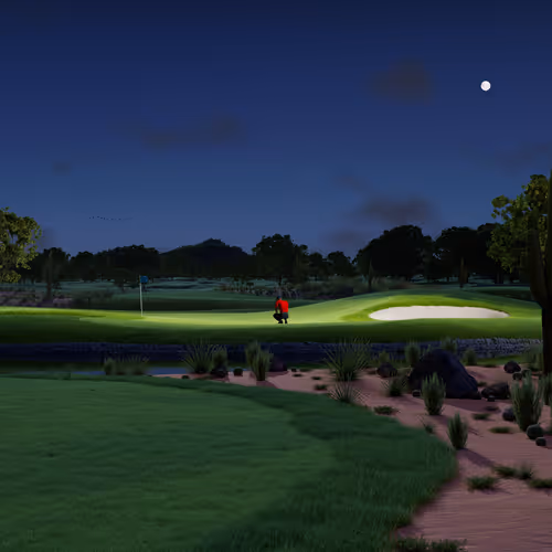 Tiger Woods Carbon Birdie on 18 #29