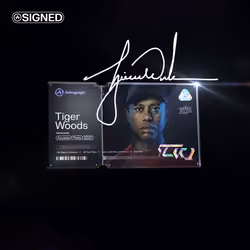 Tiger Woods Carbon Signed #93