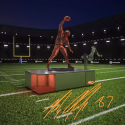 Rob Gronkowski Ruby Signed Immortal Statue #14