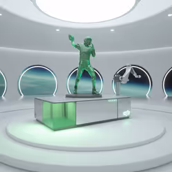 Tom Brady Emerald Premier Immortal Statue #99