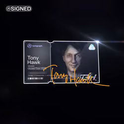 Tony Hawk Platinum Signed #98