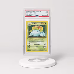 [THIS NFT HAS MOVED] 1999 Pokémon German Base Set 1st Edition Holo Venusaur Bisaflor #15 (PSA 48502354)