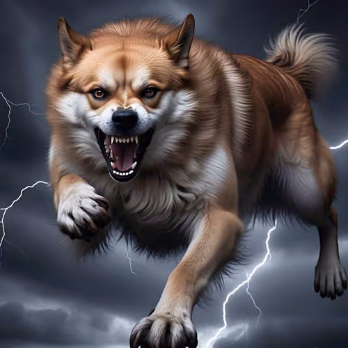 Angry dog