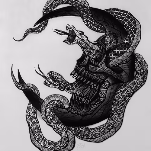 Doodle Snakie moon #72