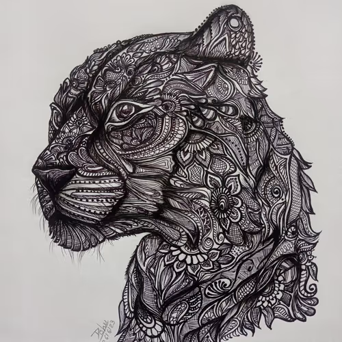 Doodle Luipaard #6
