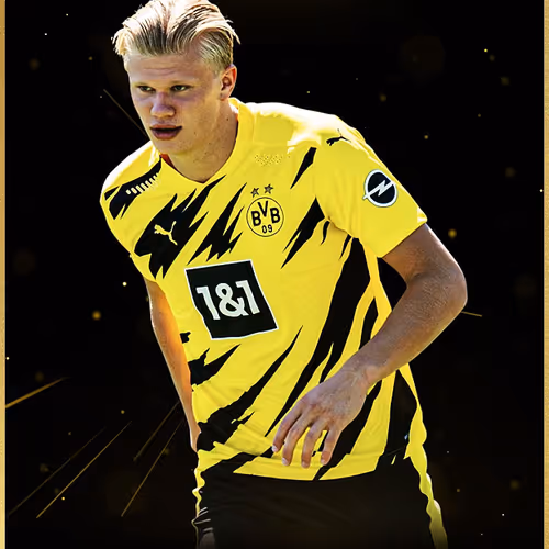 Borussia Dortmund Erling Haaland Top Players Gold 94 Super Rare