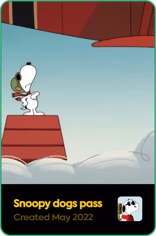 Snoopy dogs pass