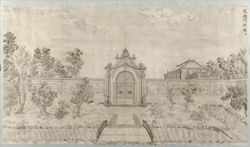 Hand drawn design drawing of China