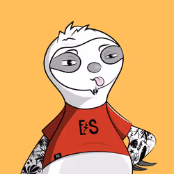 Sloth #860 - Tattooed Ghost Mango