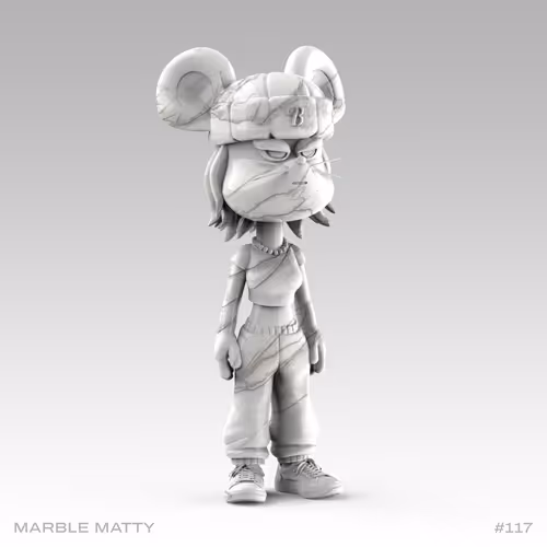 Marble Matty Statue - Standing