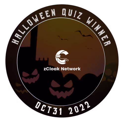 zCloak Halloween Quiz Winner