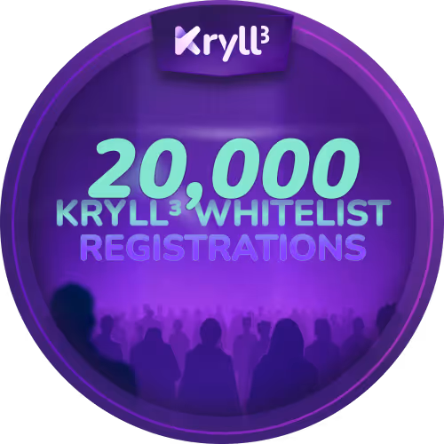 20,000 Registrations on the Kryll³ Whitelist
