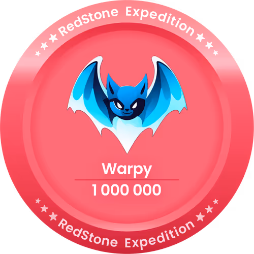 One million Warpy's transactions 🌀🦇