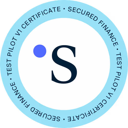 Secured Finance Test Pilot V1 Certificate