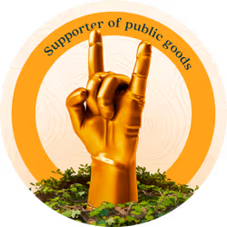 Supporter of public goods - Gitcoin GR 15 Donator