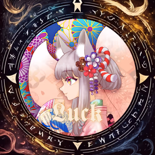 Fox Fairy Bestows Blessings-luck