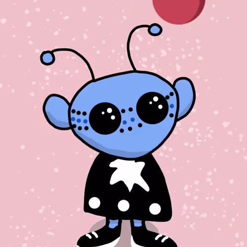 Baby Blue Alien By Luce Goose X Reddit Collectible