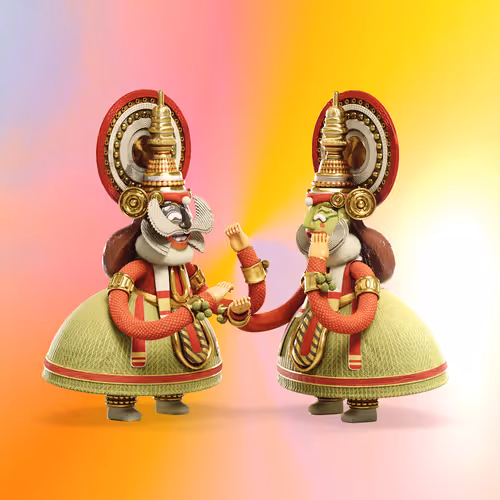 Kathakali Dancers