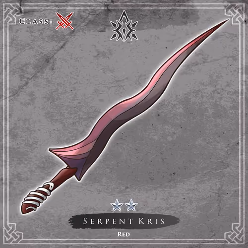 Serpent Kris Red
