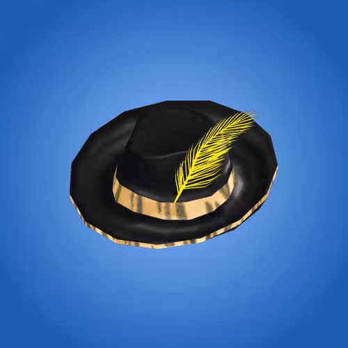 Black Feather Hat