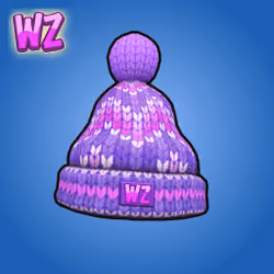 WZ Knitted lilac beanie