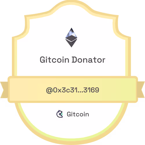 Gitcoin Donator