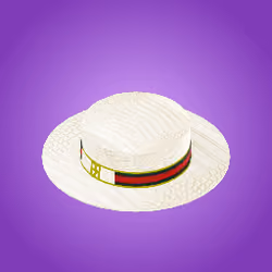 EX ROYALTY -  White Leather Hat