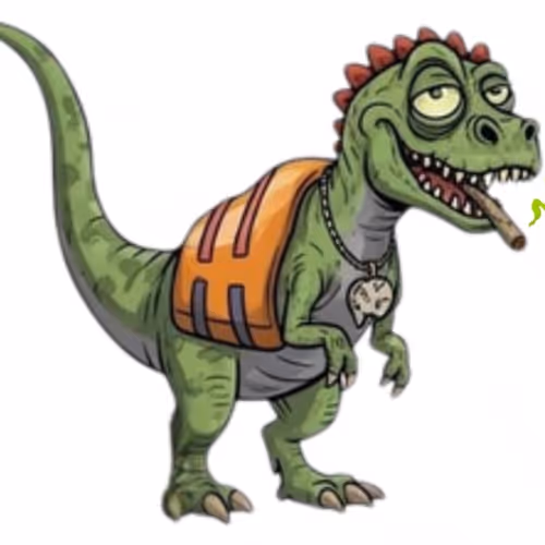 Stoned dinosaur boat club