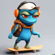Frog On The Skateboard #20