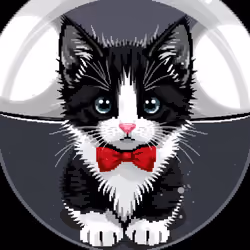 Pixilated Cute Kittens #987