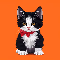 Pixilated Cute Kittens #963