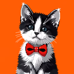 Pixilated Cute Kittens #923