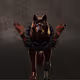 Rare Bronze Wolf: #12719