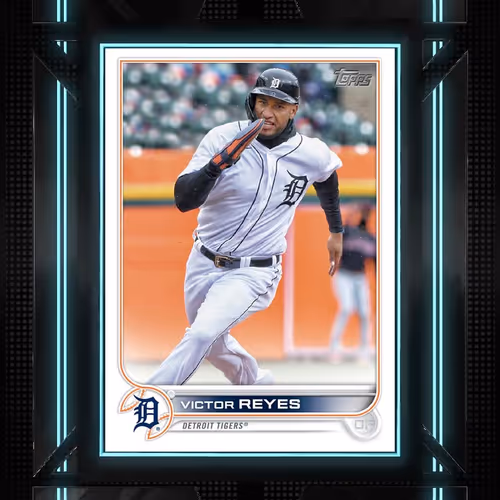 Detroit Tigers R Victor Reyes Base Glitch 252 Unco