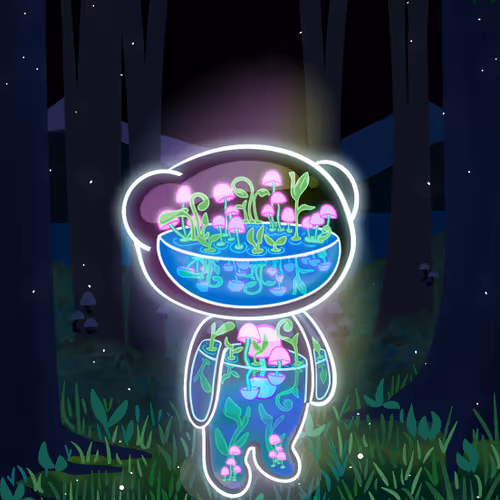 Glowing Mushrooms By Pippytherobot X Reddit Collec