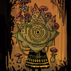 Mushroom Spirit #9 by Ervindas
