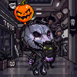 spend the halloween night alone at the mall #2 by i&t