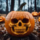 Pumpkin skull.  Happy Halloween 2024